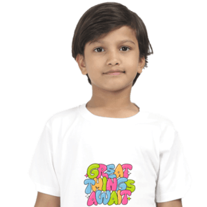 Great Things Await Kids T-shirt