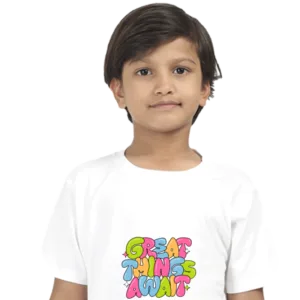 Great Things Await Kids T-shirt