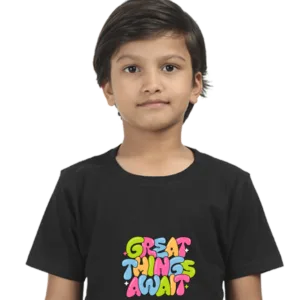 Great Things Await Kids T-shirt