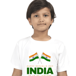 Happy Republic Day Kids T-Shirt – Celebrate 26th January with Pride