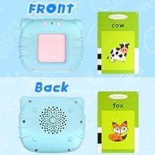 Interactive Flash Cards for Kids 2-6 Years | Rechargeable Educational Learning Toy for Toddlers | Cognitive Language Skills Builder for Boys & Girls | Sound Flashcard Device for Babies - Image 4