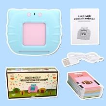 Interactive Flash Cards for Kids 2-6 Years | Rechargeable Educational Learning Toy for Toddlers | Cognitive Language Skills Builder for Boys & Girls | Sound Flashcard Device for Babies - Image 5