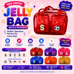 Jelly Bag with 2 Front Pockets – Customisable
