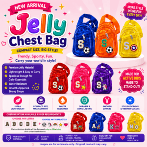 Jelly Chest Bag - with Custom Letter & Character